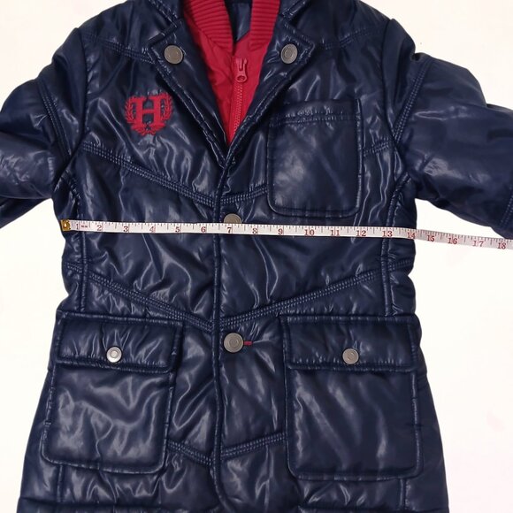 Tommy Hilfiger Big Kids NavyBlue Double Layer Puffer/Quilted Winter Jacket S8/12 - Picture 14 of 16